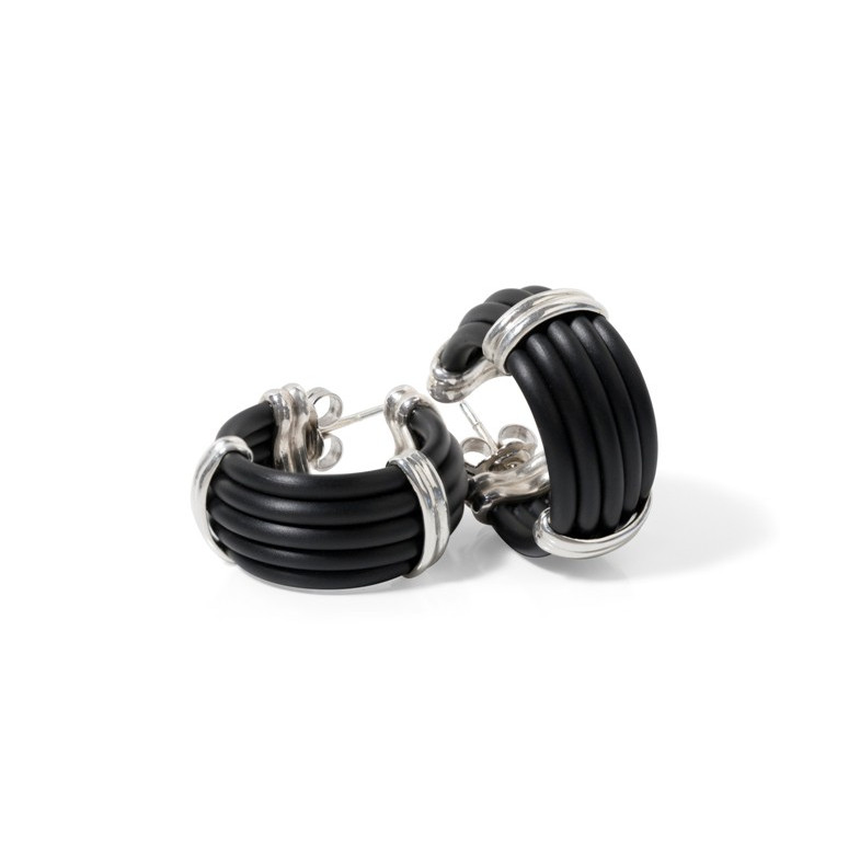 Orecchini in argento BOVEDA Gomma 99920116324