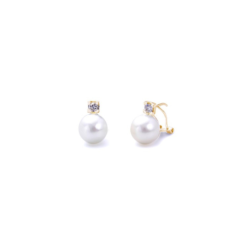 Diamond pearl earrings 99926501121 PEARLS LADY
