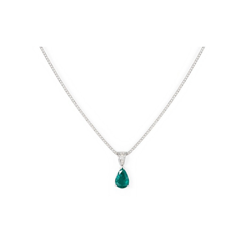 Nicol Emerald Drop Necklace 99927382041