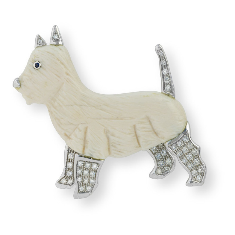 LOVE MY DOGS Brosche West Highland Terrier Hund 99928800065