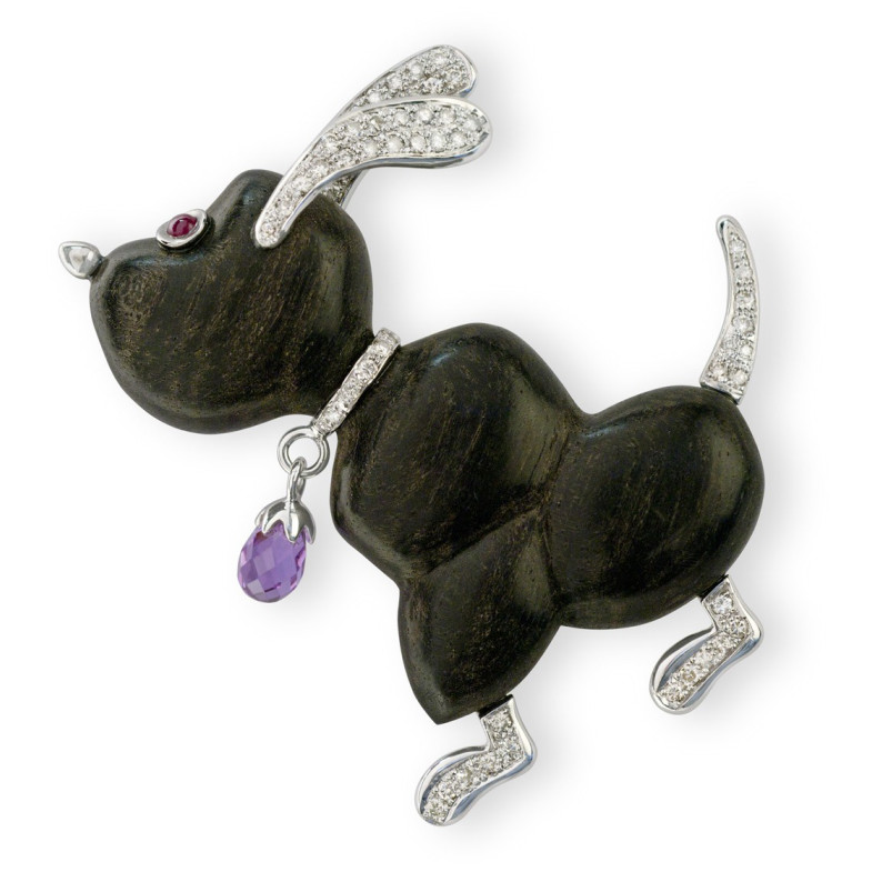 O Brooch adora os meus cães Cachorro Hound 99928801165