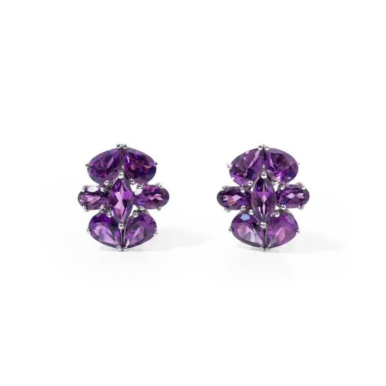 Boucles d'oreilles améthyste 06010640122