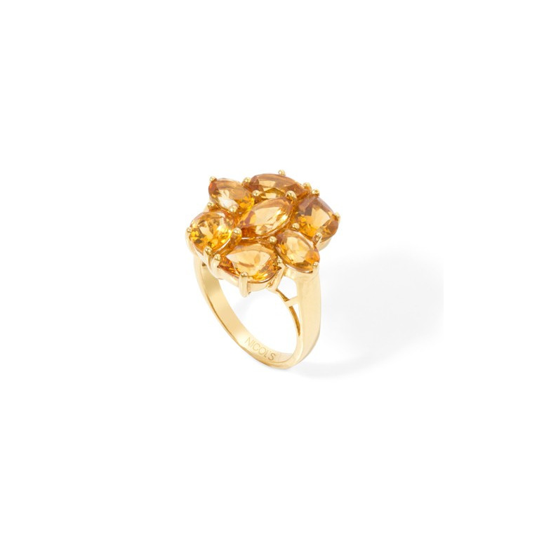 Citrine ring 06010640312 FLOWERS