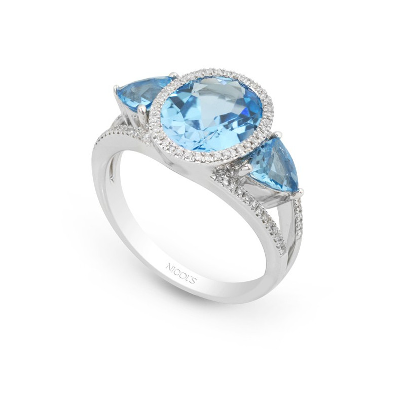 Anéis de diamante Topacios TRAPEZE 14710960111