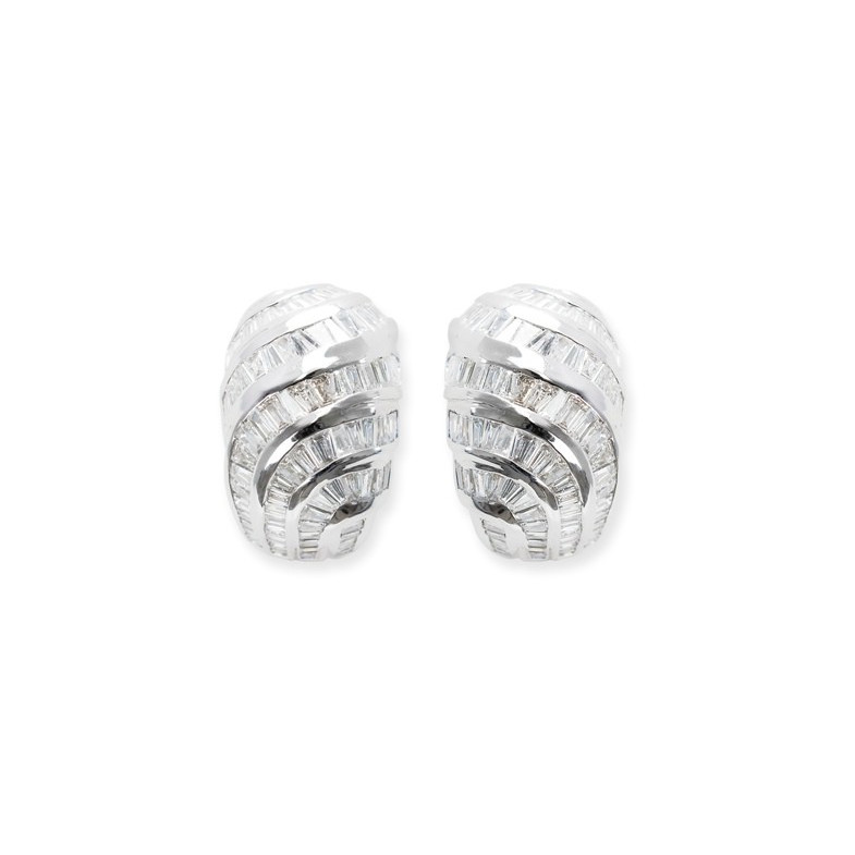 Boucles d'oreilles baguette diamant 06010980021