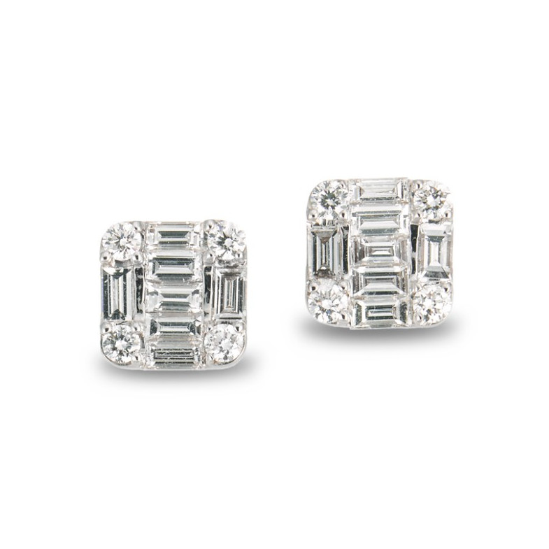 Boucles d'oreilles DORMILONS SQUARE 32810051021
