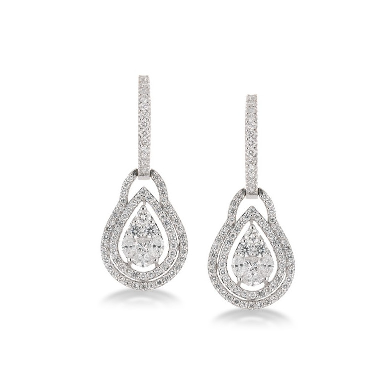 Diamond earrings 32810081021 DROP ANNIVERSARY