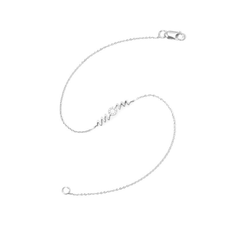 White gold bracelet MAMA MOM MINI DETAILS 29210224531