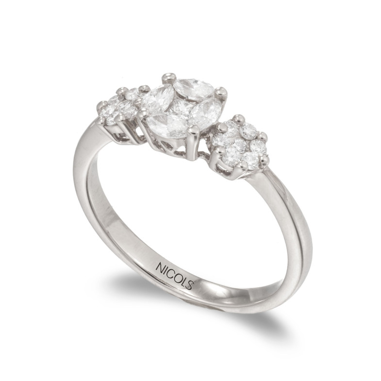 DIAMOND CLASSIC Rosettendiamantring 32810026011