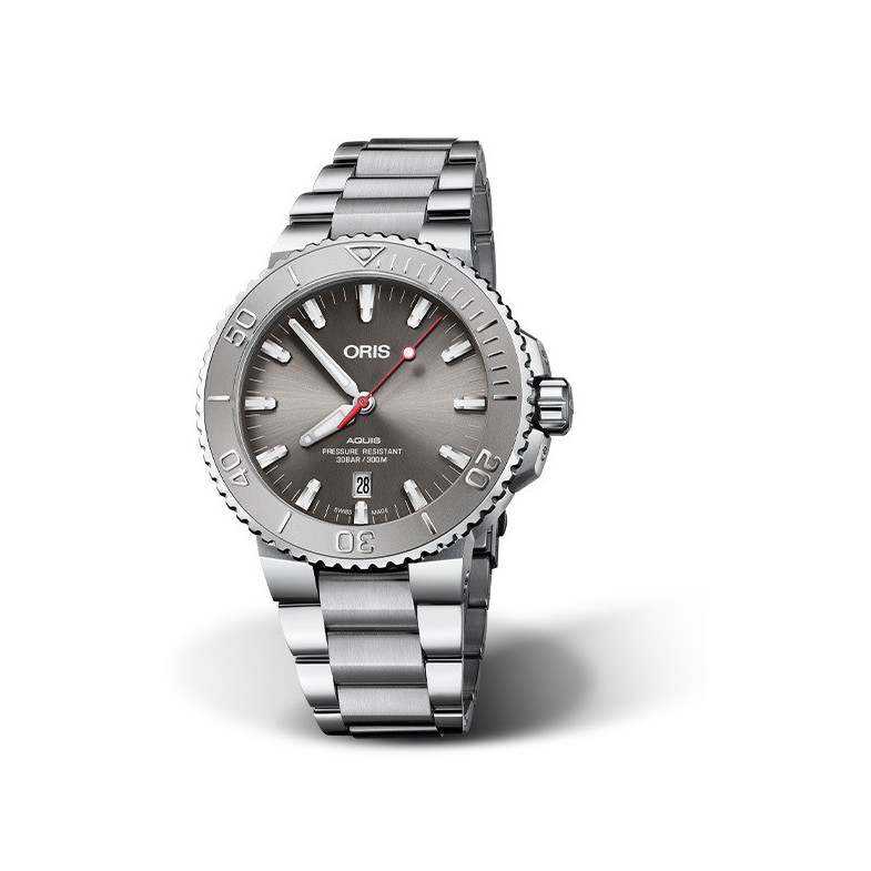 ORIS AQUIS DATE RELIEF 01 733 7730 4153-07 8 24 05PEB
