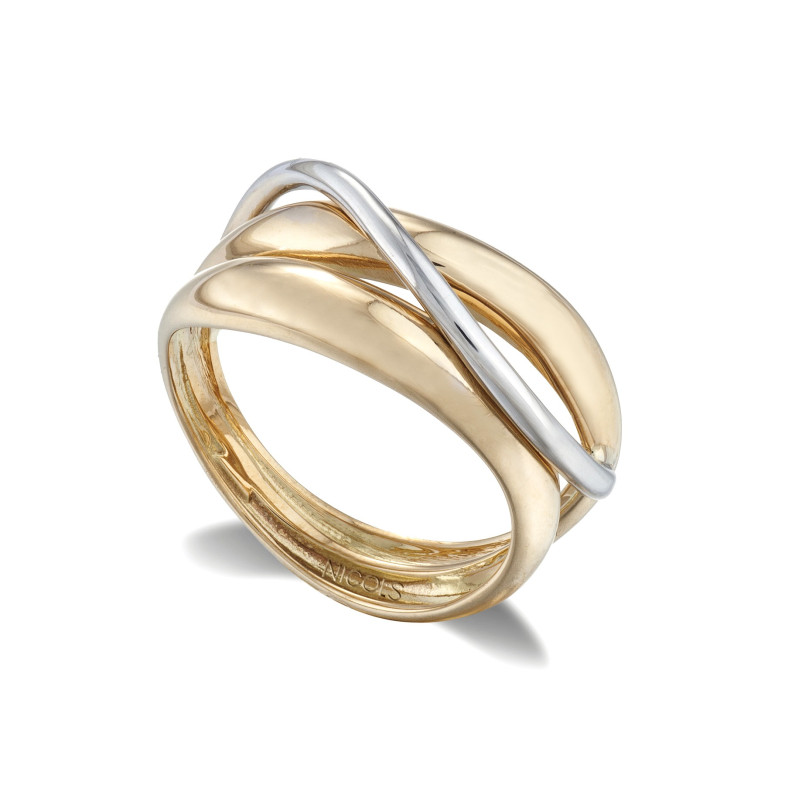 Gold ring BASIC GOLD BANDS ONDA DON FINA 35010040110