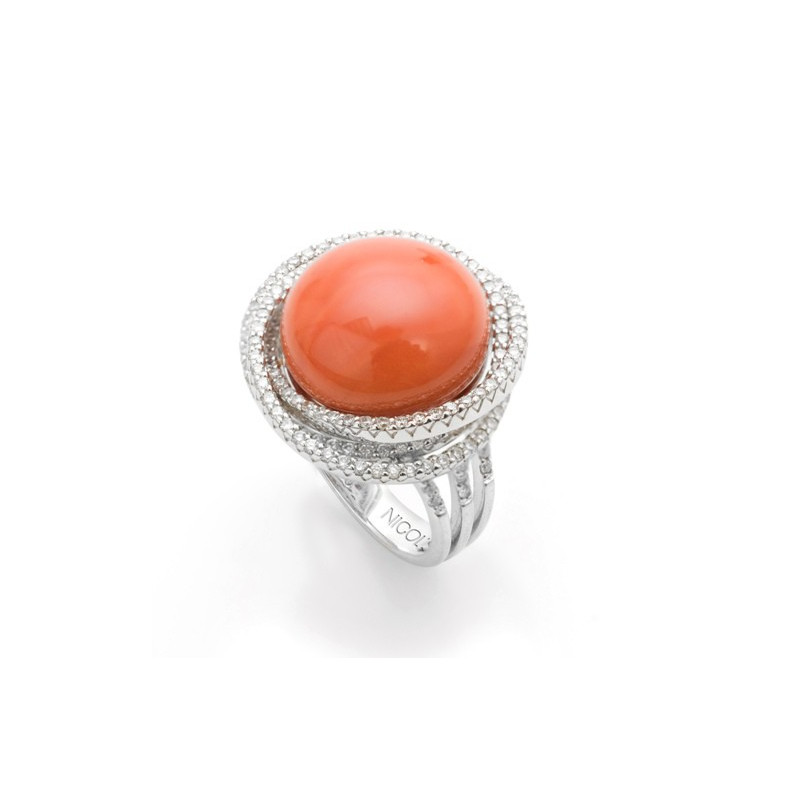 Korallen Diamantring 14710181311