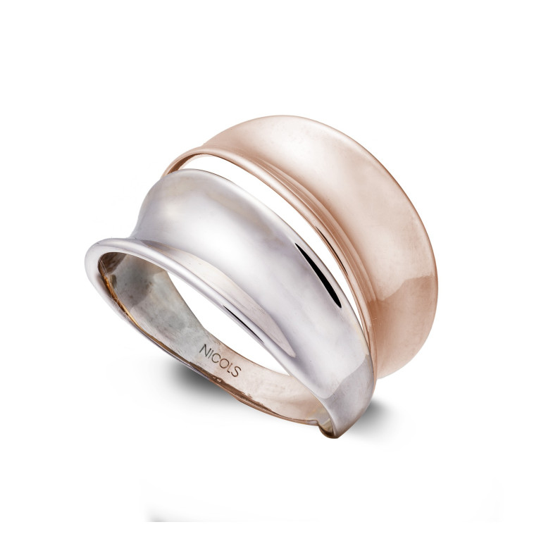 Gold ring BASIC GOLD BANDS CONVEX TWO 35010051110