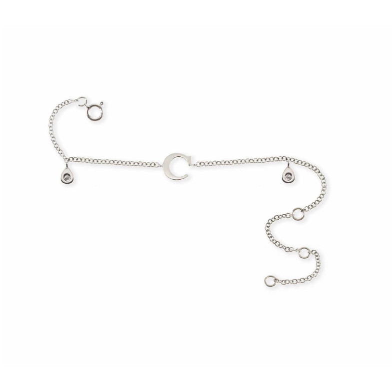 Pulseira Inicial Letra C MINI DETALHES 19610500331