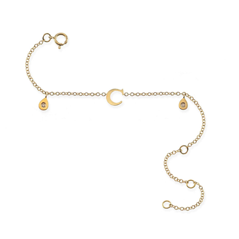 Bracciale iniziale Letra C MINI DETTAGLI 19610500335