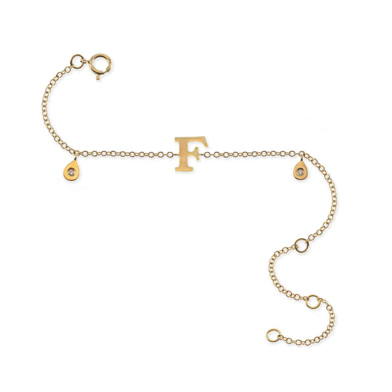 Bracciale iniziale Letra F MINI DETTAGLI 19610500635