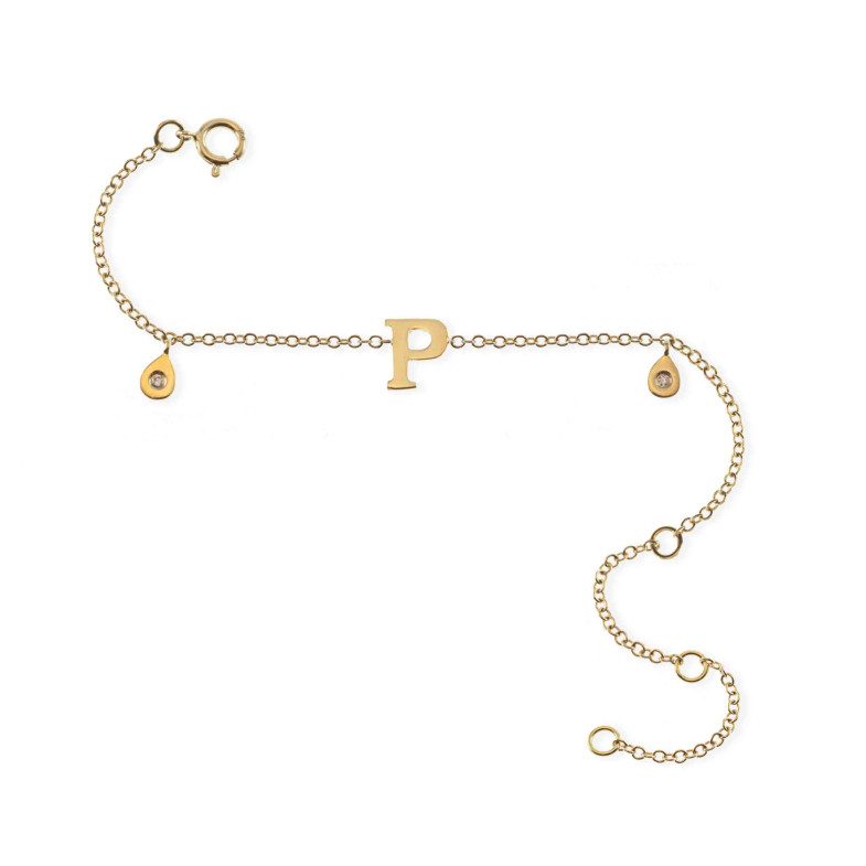 Initial Letter P MINI bracelet 19610501735 DETAILS
