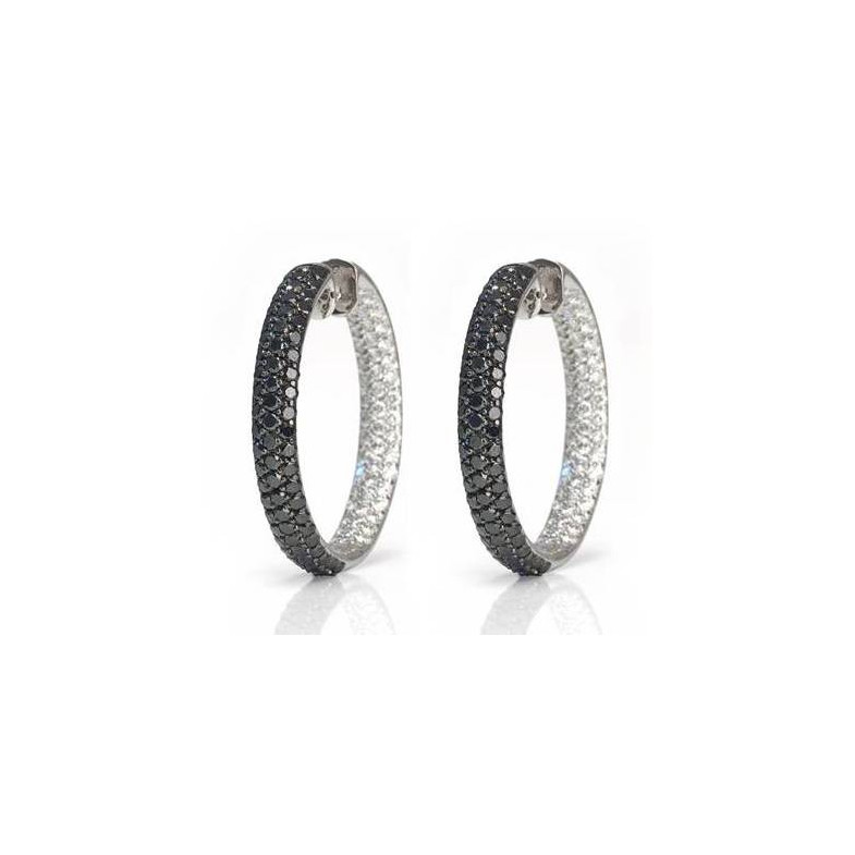 Boucles d'oreilles power noires 20110770121