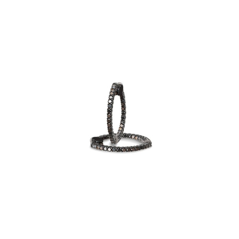 Hoop earrings 26910170021 Black Diamonds BLACK POWER