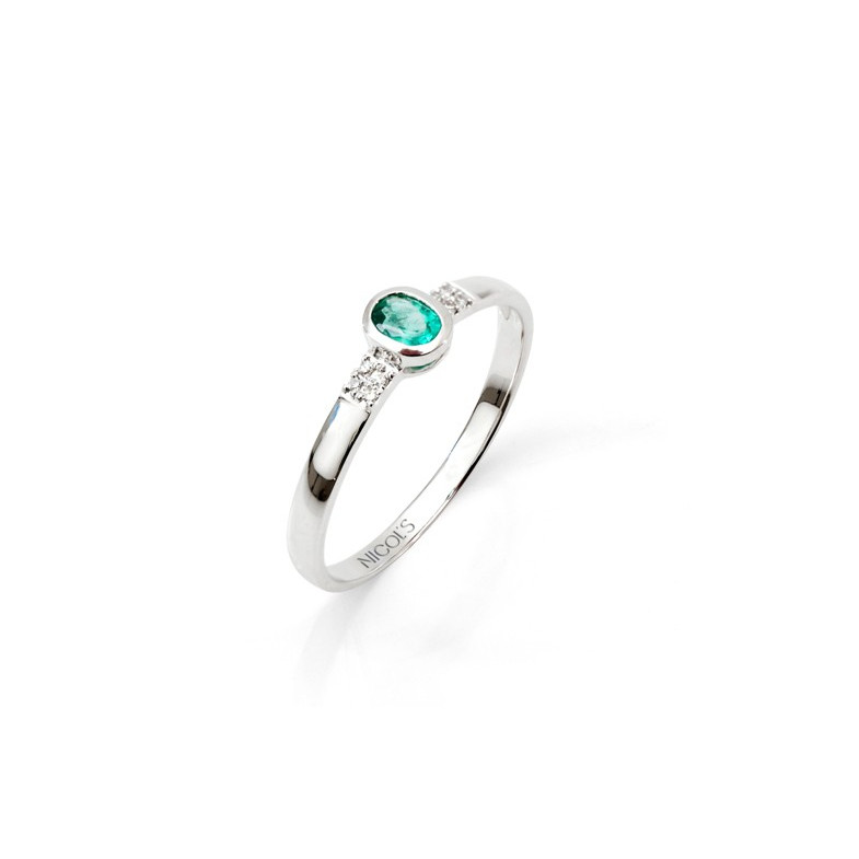 COLOR DIAMOND Anniversary Emerald Ring 29210030013