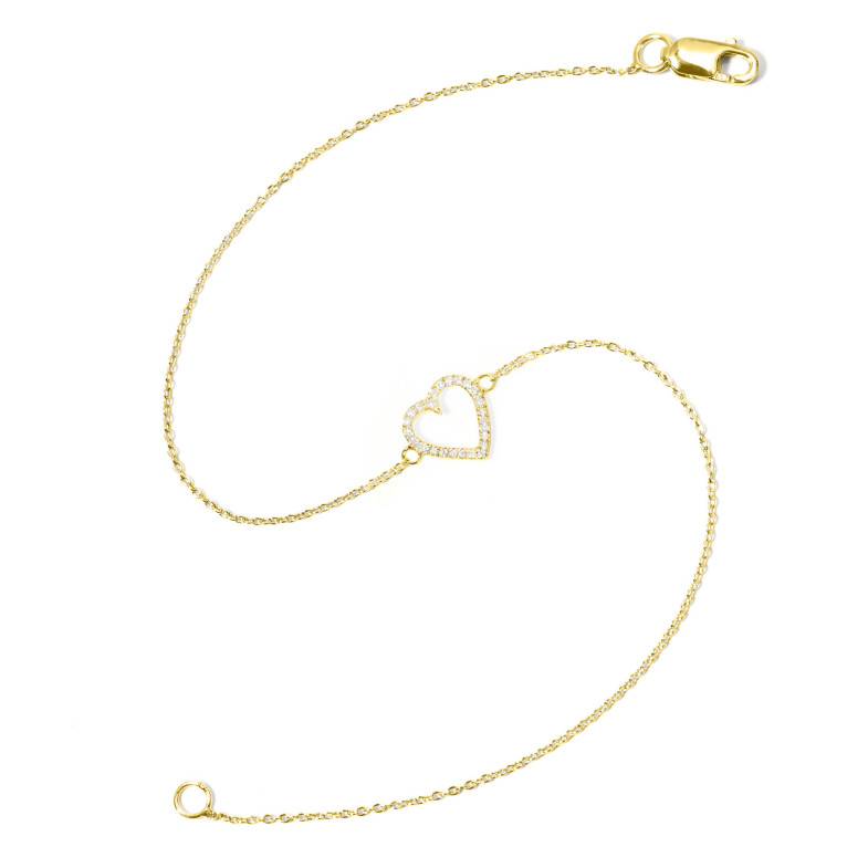 Bracciale dorato LOVE HEART 29210221131