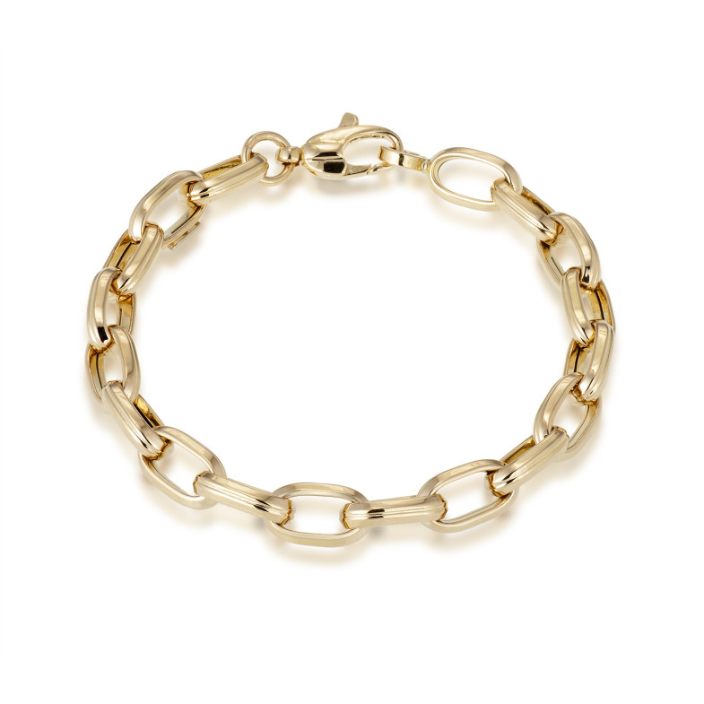 18kt Goldarmband GALLON LINK 13x7 18cm 35110030030