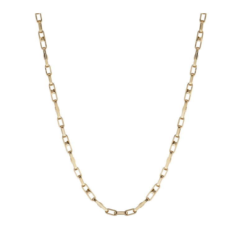 18-karätige Goldkette mit Stabgliedern, 60 cm, 35110050040