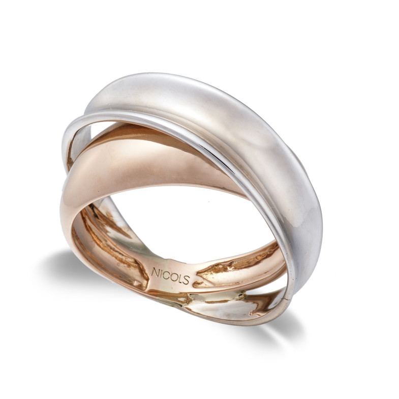 Gold ring BASIC DOUBLE GOLD CROSSBAND 35010058110