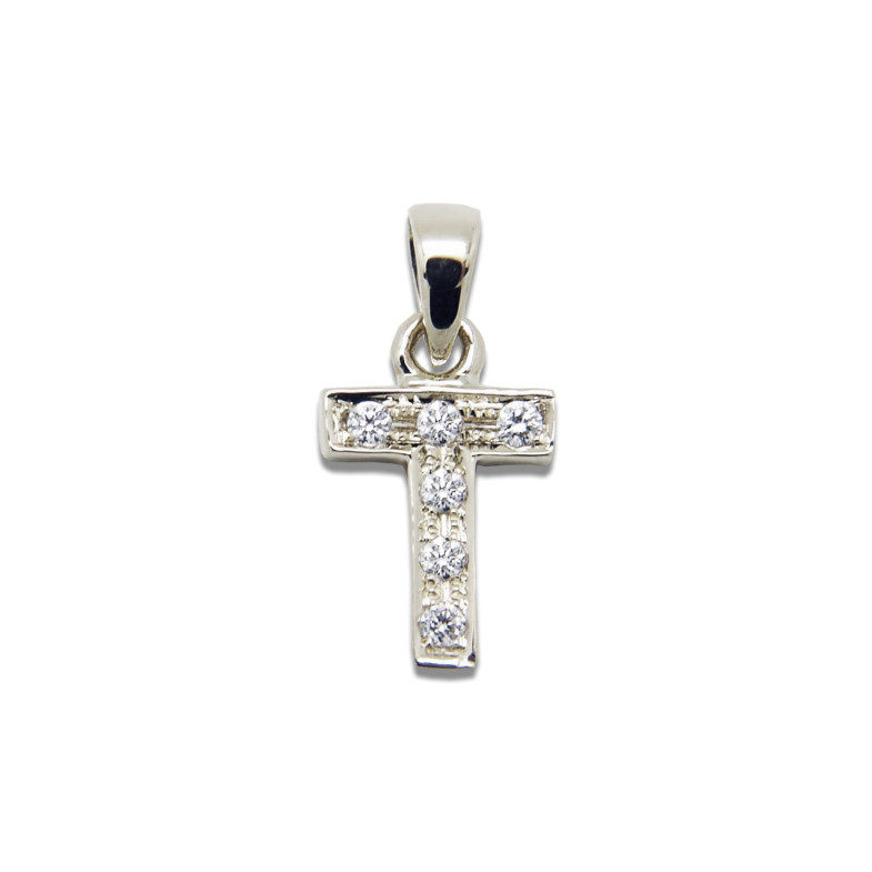 Initial T Letter pendant 05710501951 DIAMONDS