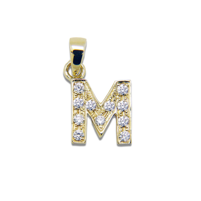 Initialanhänger M BUCHSTABE DIAMANTEN 05710506251
