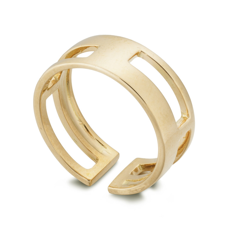 Gold ring BASIC GOLD HOLLOW SQUARE 35010201010 THUMB 4