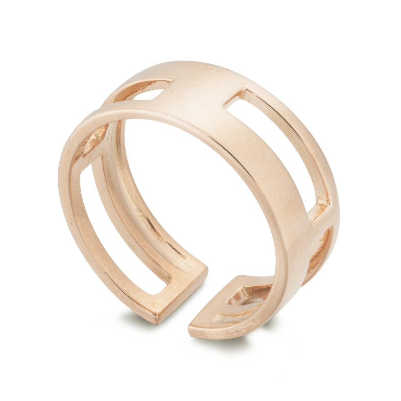 Gold ring BASIC GOLD HOLLOW SQUARE 35010201110 THUMB 4