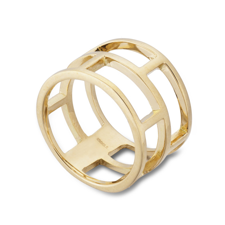 Gold ring BASIC GOLD HOLLOW SQUARE THUMB 8 35010202010