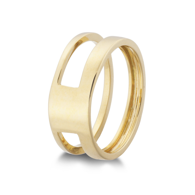 Anello in oro BASIC GOLD PULGAR A HUECO CUADRADO 35010202810