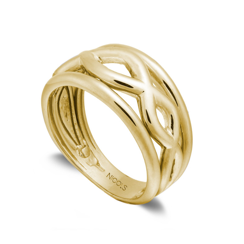 Gold ring 35010400010 BASIC GOLD CROSS BORDER