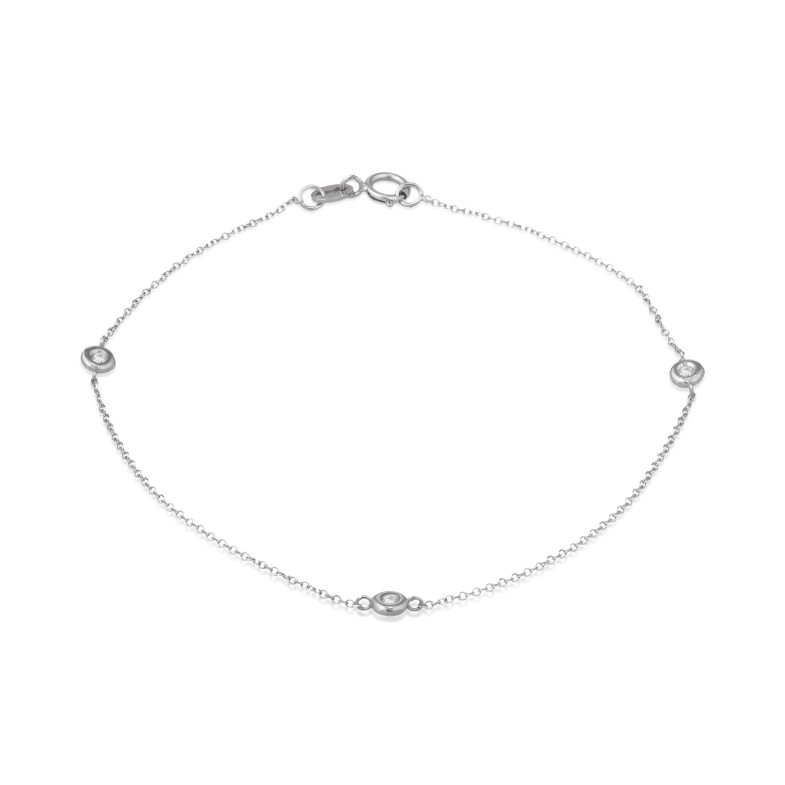 PULSEIRA DE OURO COM PONTA DE DIAMANTES 35010800031