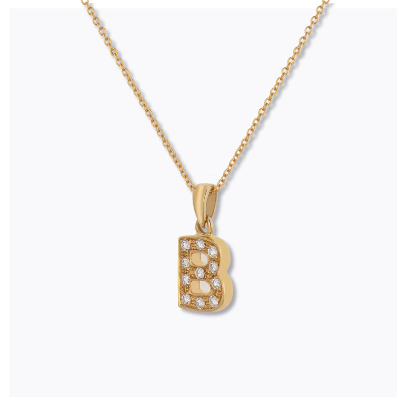 Initial necklace 05710505141 B LETTER DIAMANTES