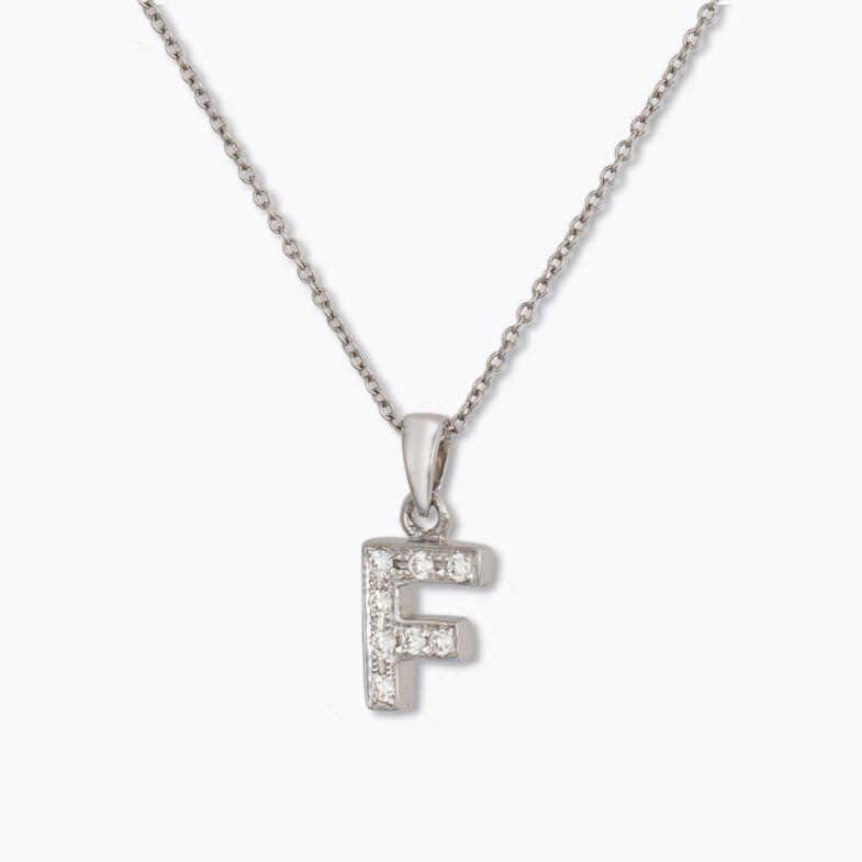 Initial necklace F LETTER DIAMANTES 05710500541