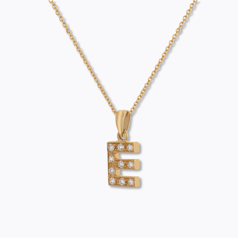 Collar Inicial E LETRA DIAMANTES 05710505441