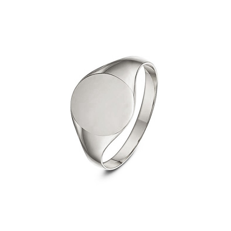 Vintage White Gold Seal Round
