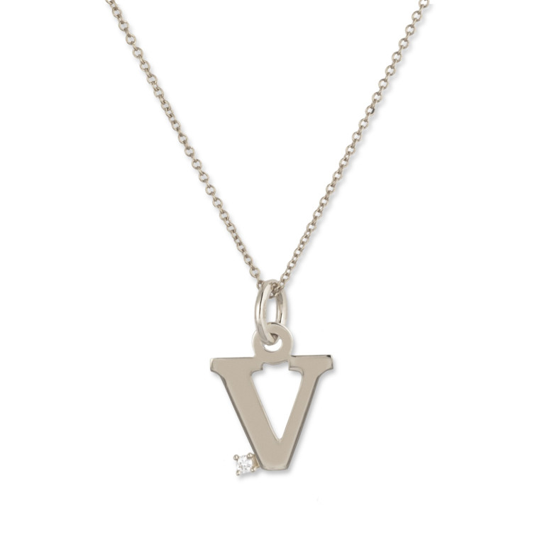Collier initial V DOT DIAMOND 14710502141
