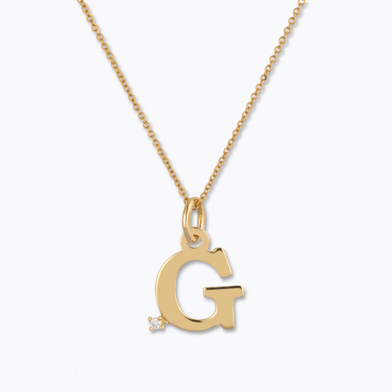 Collier initial G DOT DIAMOND 14710505641