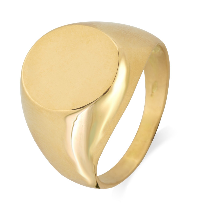 Klassischer ovaler Goldstempel