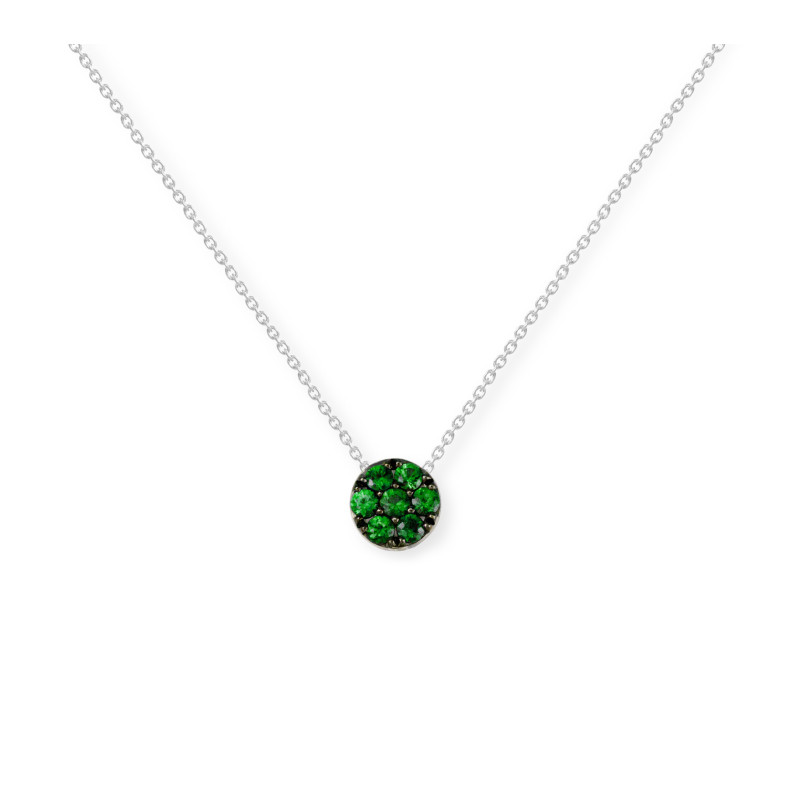 GREEN VELVET circle pendant 29210368241