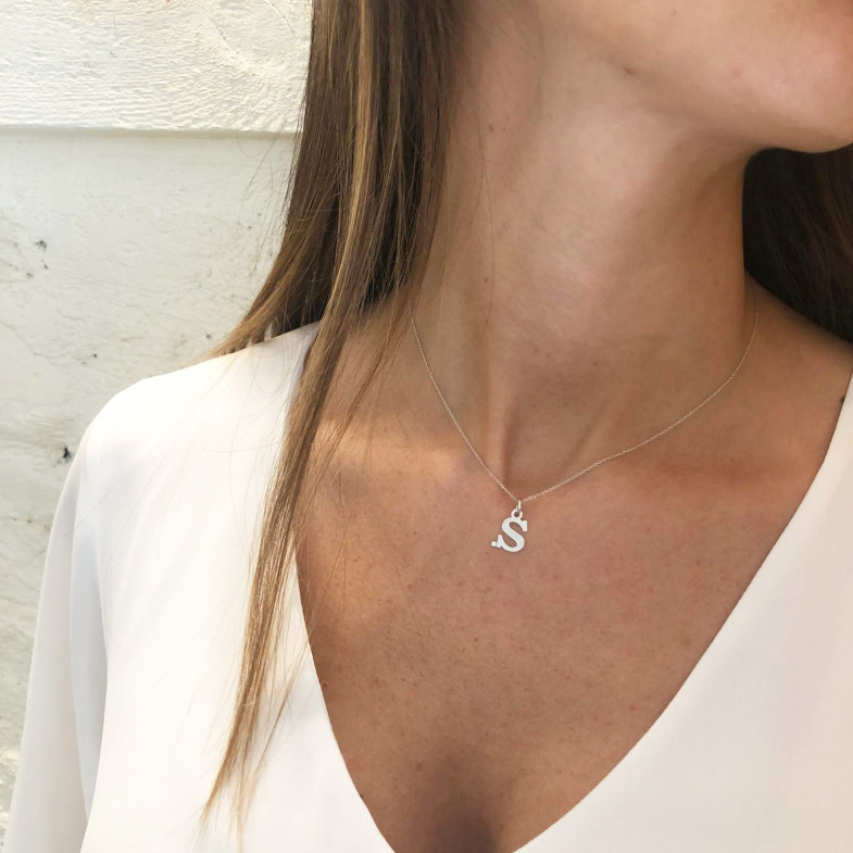 Initial necklace 14710501841 S DOT DIAMOND