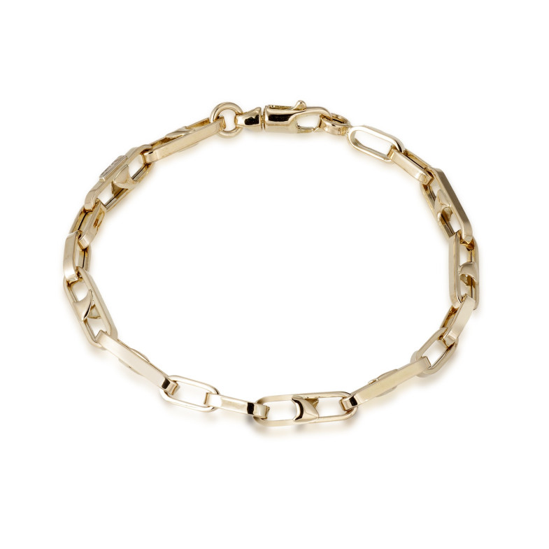 18kt Gold Bracelet 18cm ESLABON BAR 35110050030