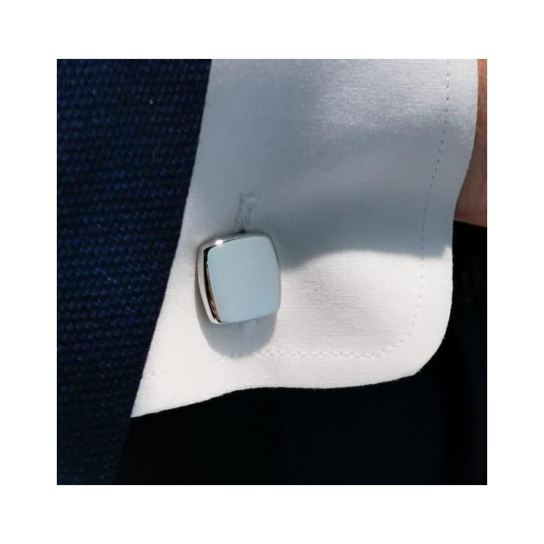 Silver Cufflinks Square GRABABLE 33810111081