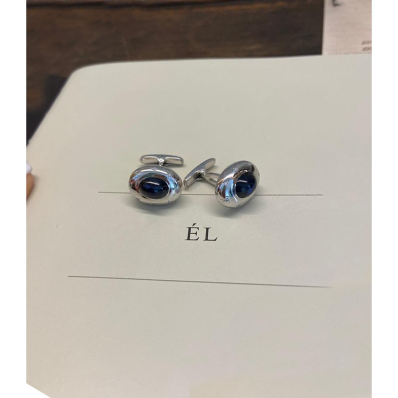 Gold and sapphire cufflinks 99926531381 GROOM