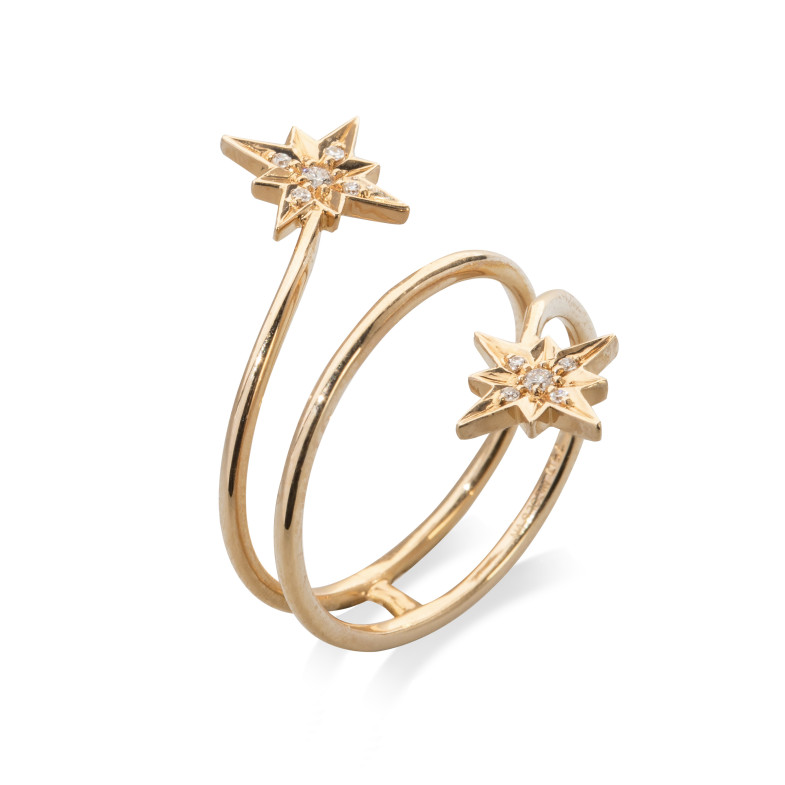Estrela de Fugazil Anel linha dupla LITTLE DETAILS 29210516811