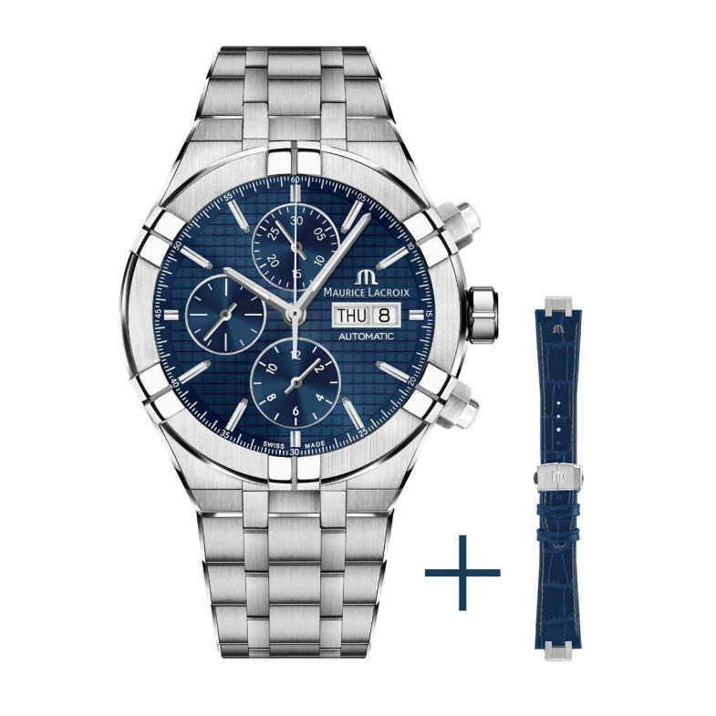 MAURICE LACROIX CHRONOGRAPH AUTOMATIC 44MM AIKON AI6038-SS002-430-2